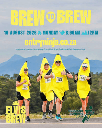 Elvis Brew to Brew 2026 12 km run poster